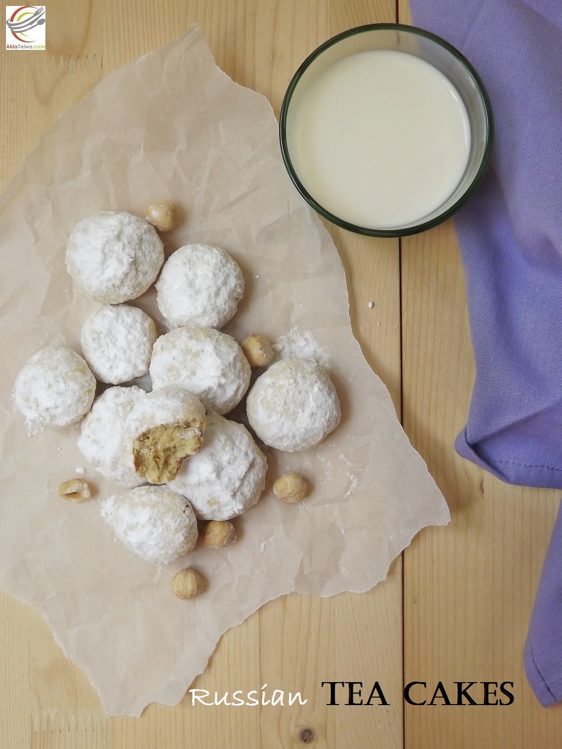 russian tea cakes بسكويت الشاي الروسي