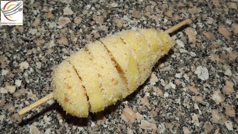 بطاطس حلزونيه بطاطس حلزونيه