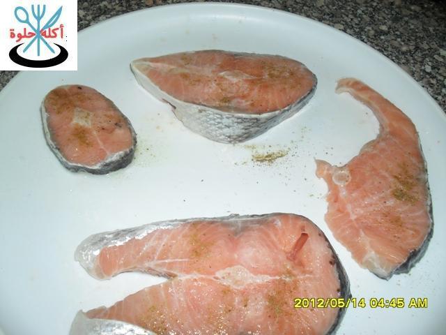 salmon fish with cream
